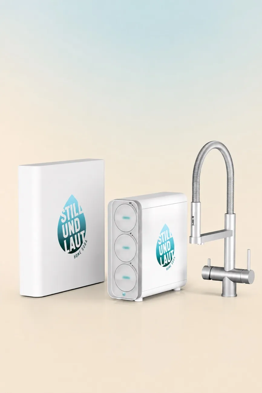 STILLUNDLAUT Home – Untertischgerät, Filter und 3-Wege-Designer-Armatur