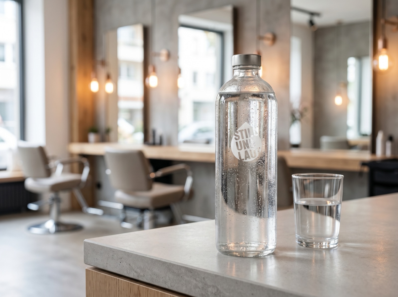STILLUNDLAUT Tafelwasser im Friseur- und Beauty-Salon